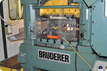 Precision Metal Stamping, Custom Metal Stamping, Bruderer stamping machine